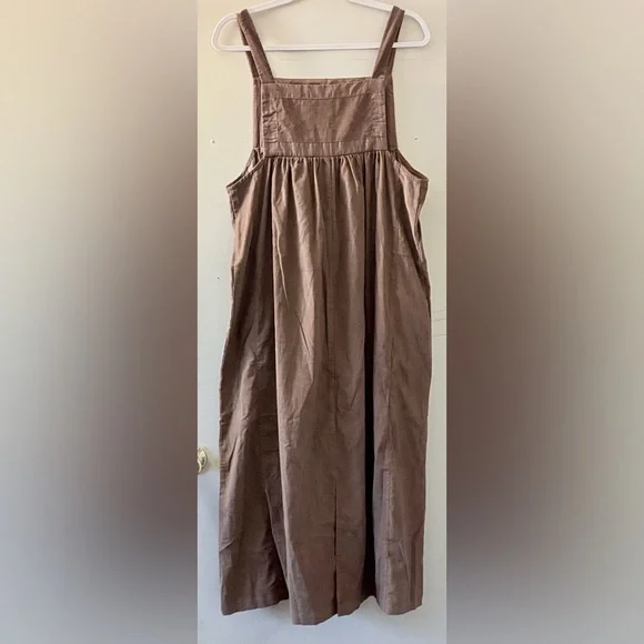 Neuflora Owensboro 100% Cotton Homestead jumper dress maxi Size M - Picture 2 of 9